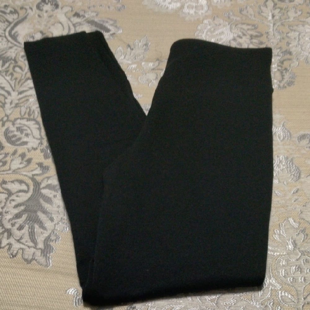 Assets By Spanx Black Front Seam Leggings Small New